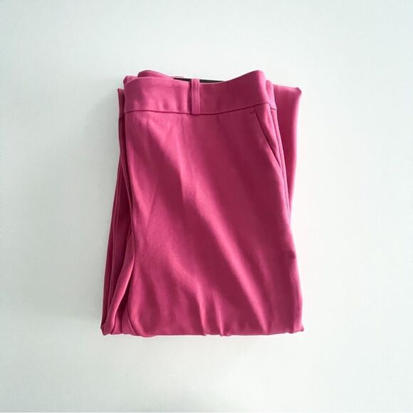 Le Chateau London Slight Flare Dress Pants Hot Pink Rose Women's 6 Stretch NWT - Picture 11 of 11
